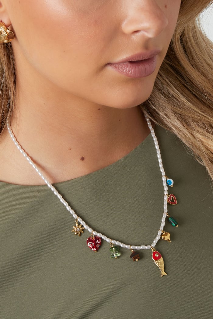 Stainless Steel Beaded Necklaces fish Casual Holiday/Beach Romantic Series Women's jewelry h5Picture2